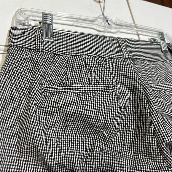 Banana Republic Sloan Houndstooth Ankle Pants Pleated Size 2 Office Career - Picture 7 of 8